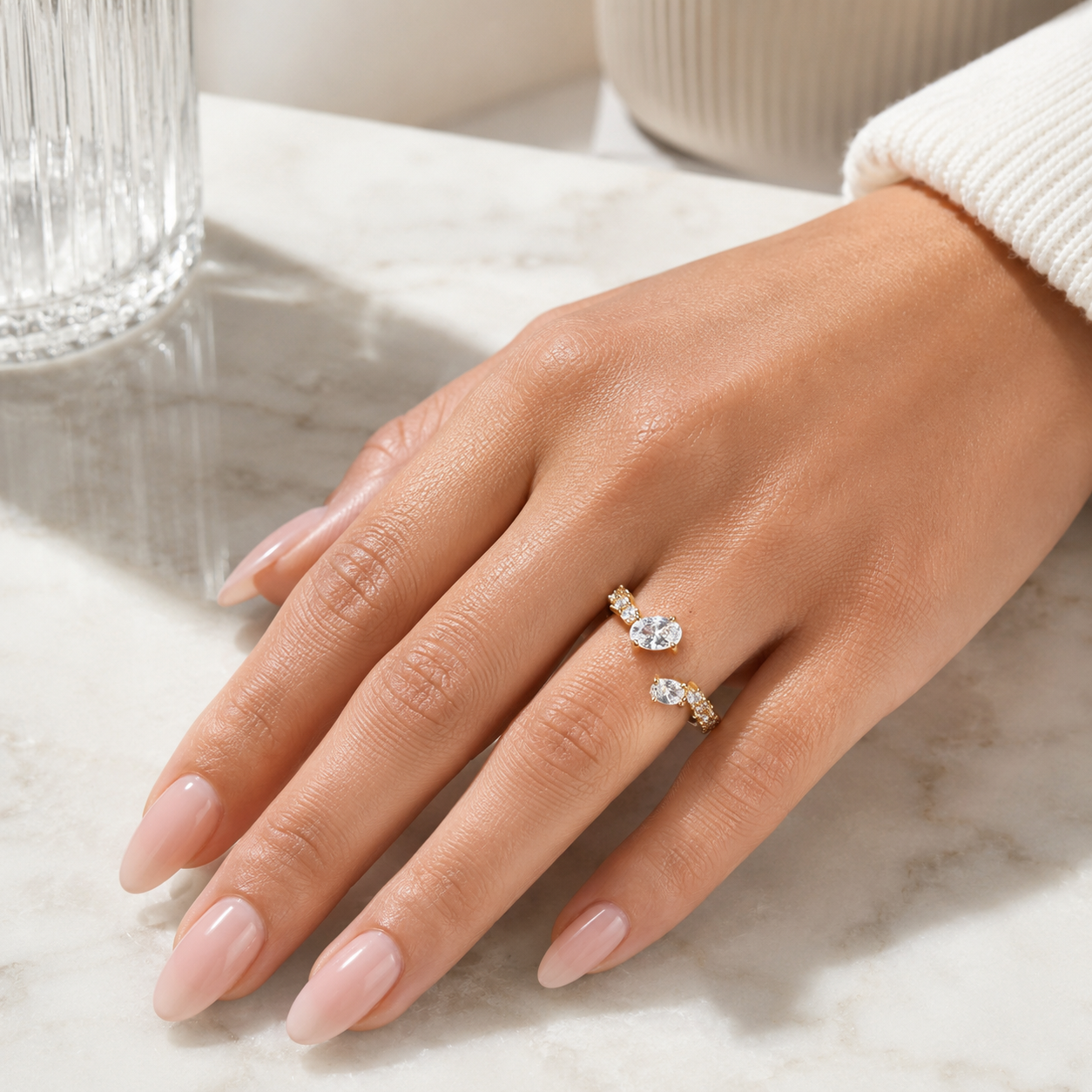 Seraphina Marquise Open Ring