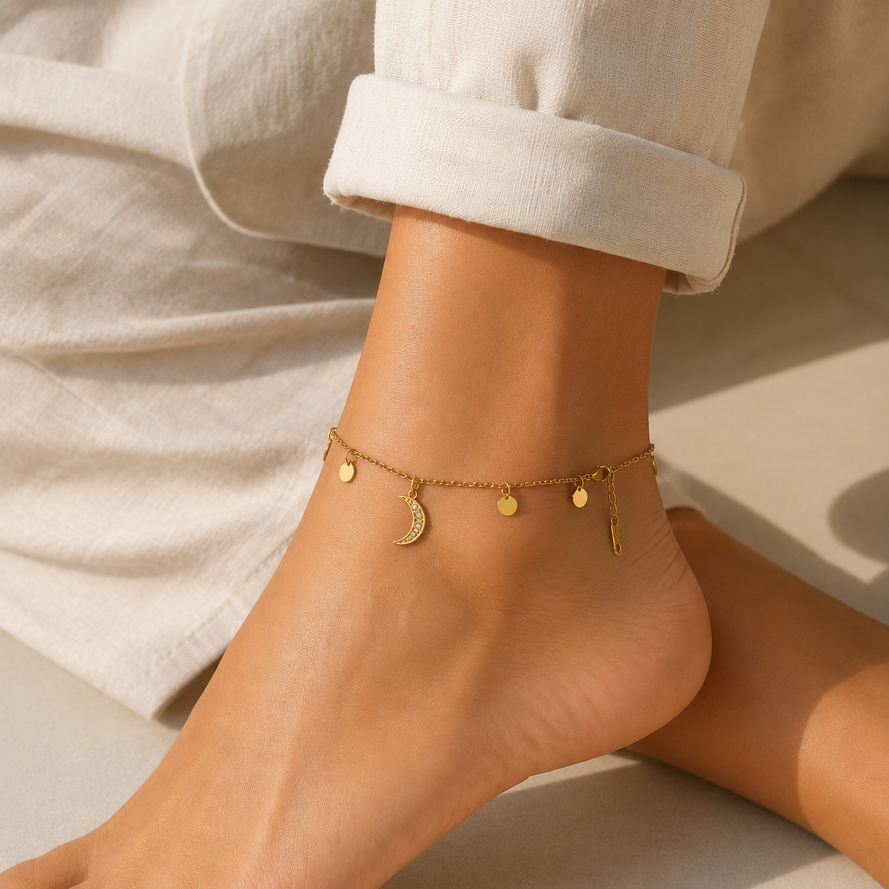 Luna Charm Anklet