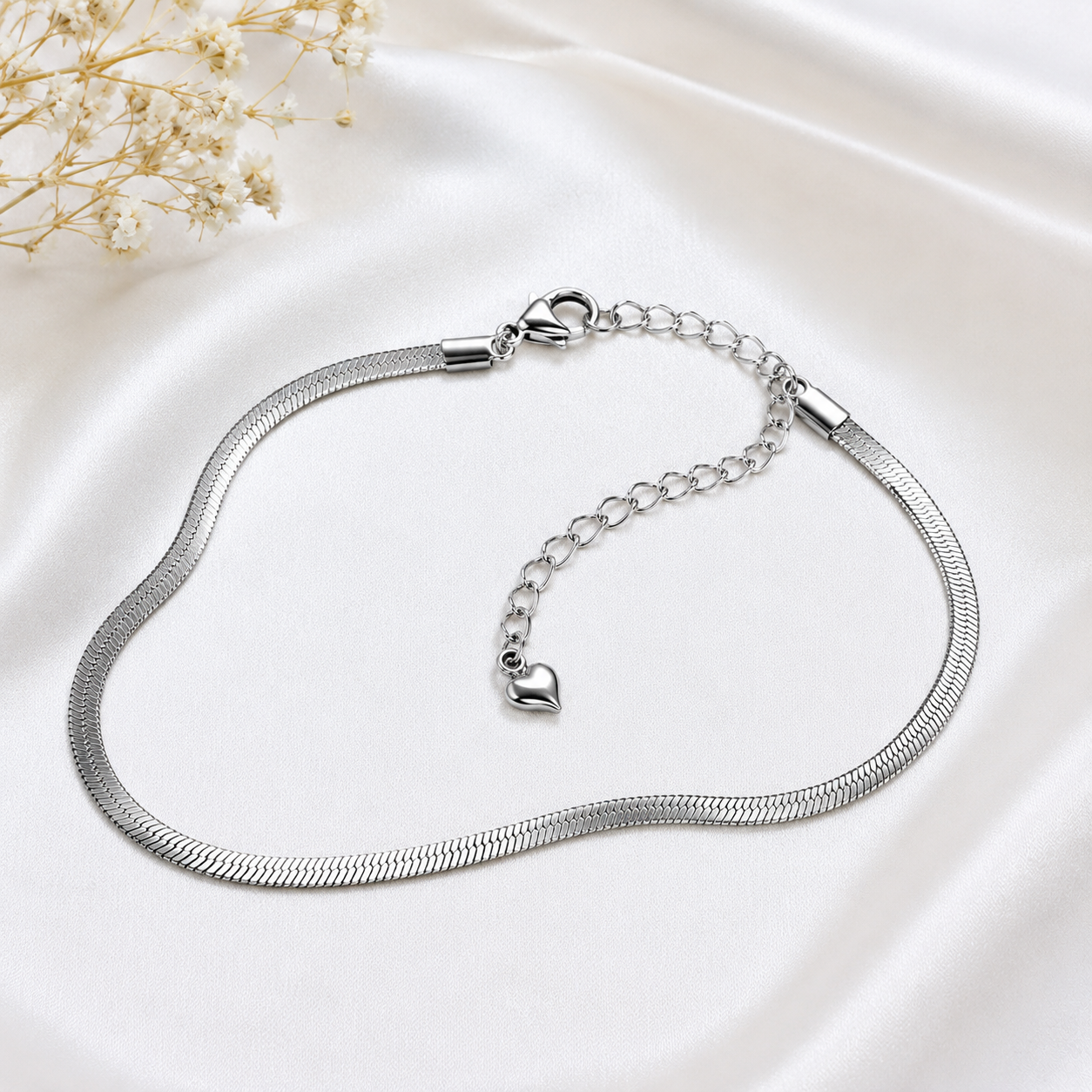 Luna Snake Chain Anklet | Gold & Silver