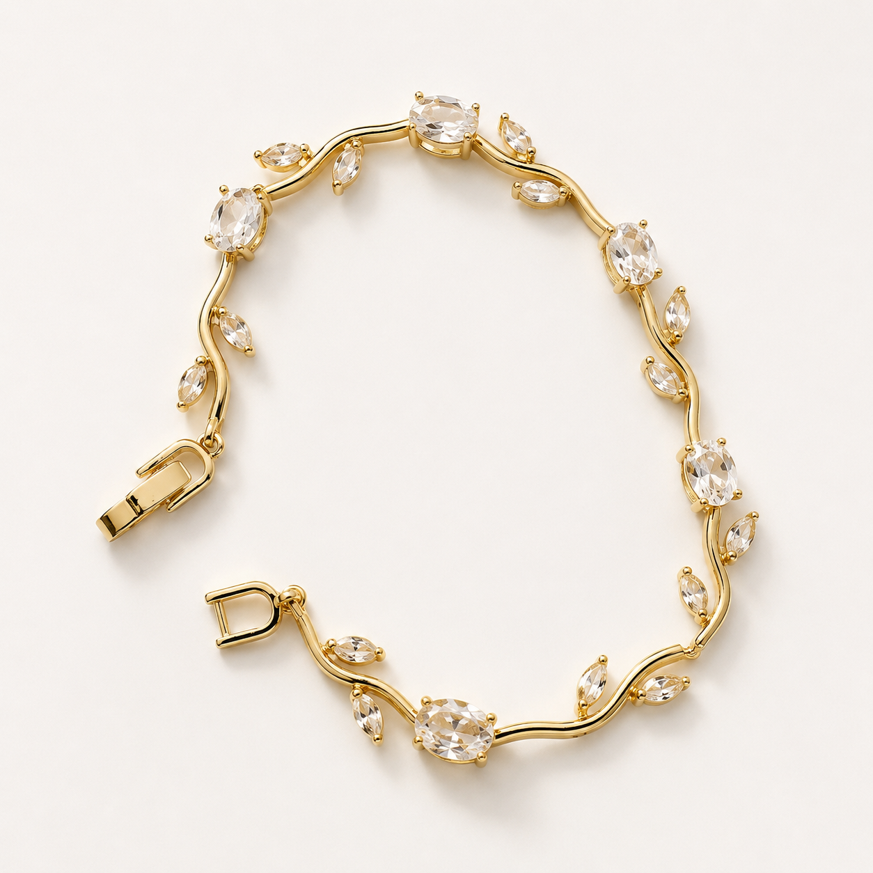 Elysian Crystal Vine Bracelet