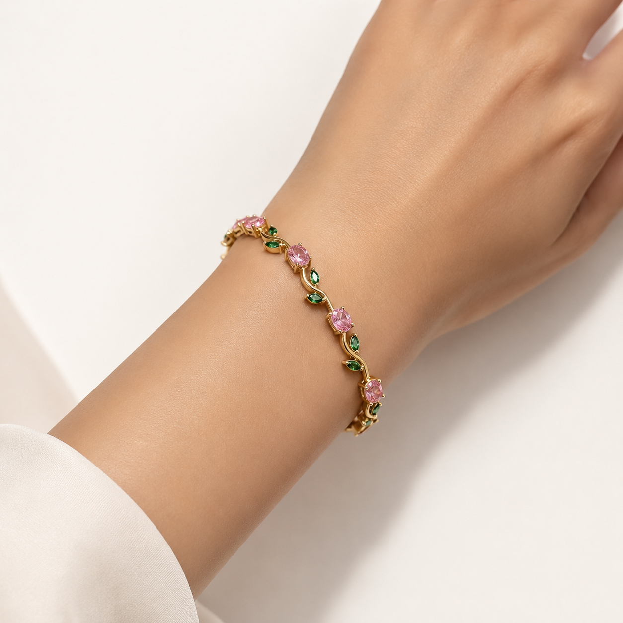 Rosalia Bloom Crystal Bracelet