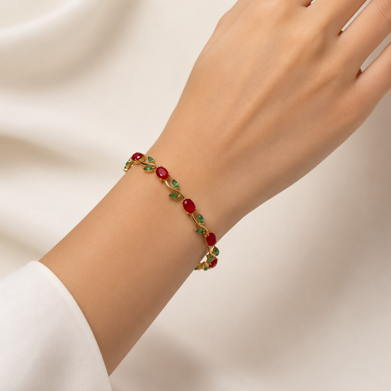 Rose Blossom Crystal Bracelet