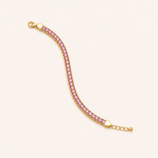 Rosé Radiance Tennis Bracelet