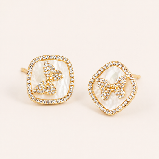 Aurelia Butterfly Stud Earrings