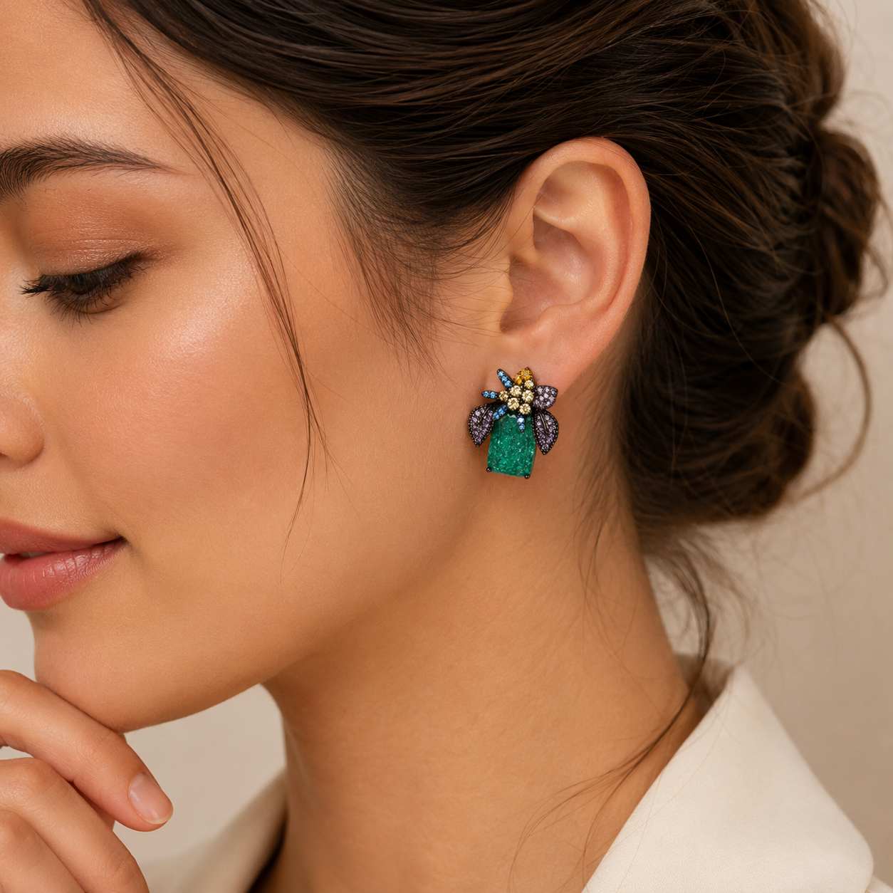 Verdant Bloom Statement Earrings