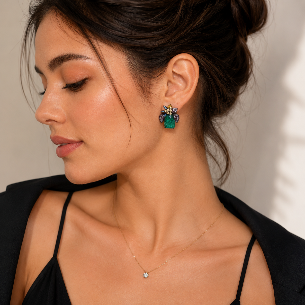 Verdant Bloom Statement Earrings