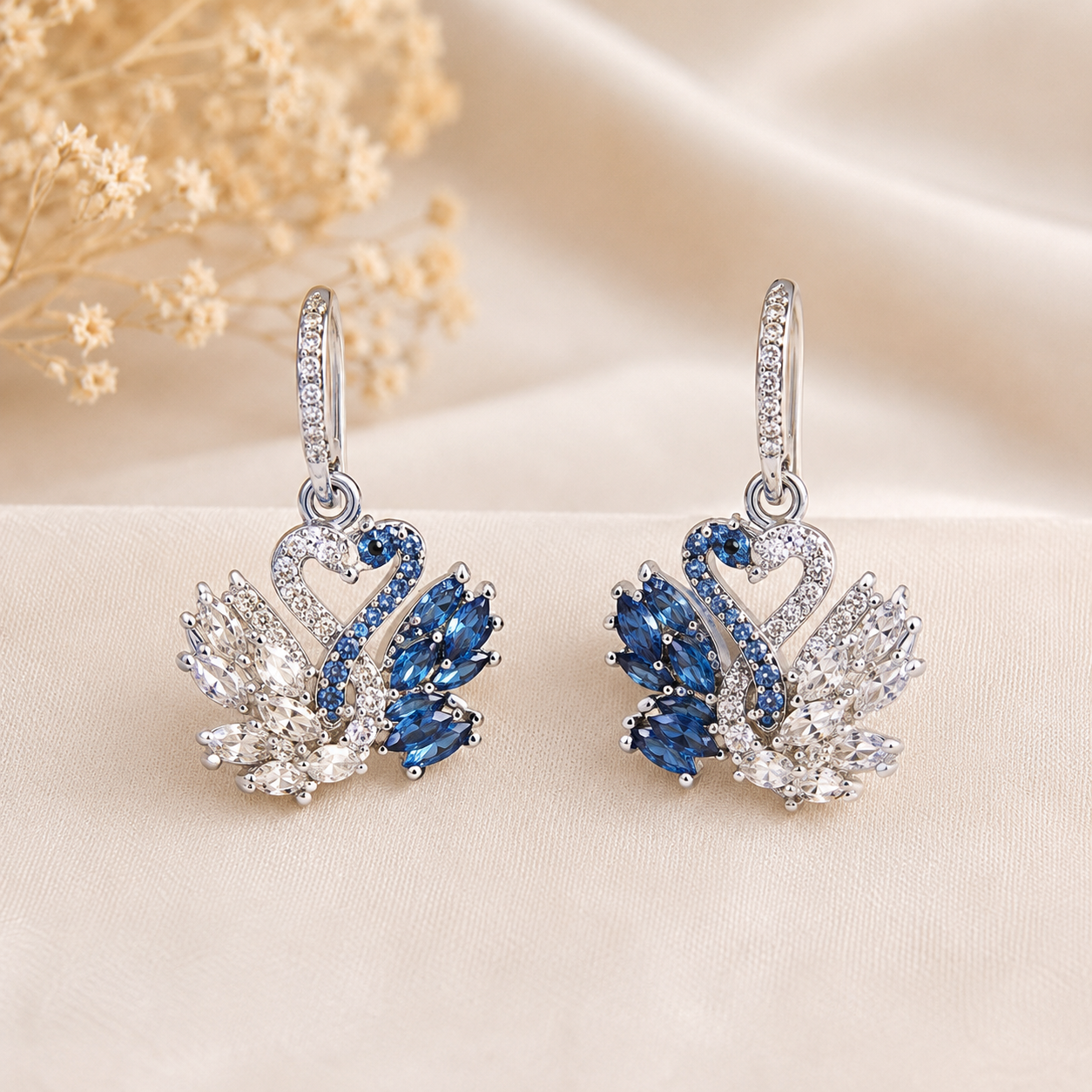 Azure Swan Royale Earrings