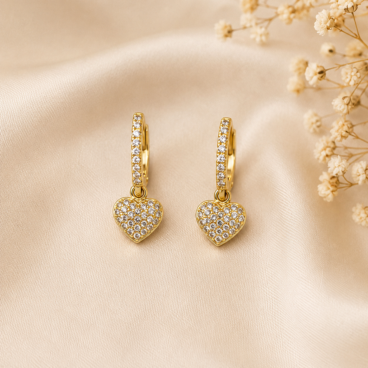 Amora Heart Drop Earrings