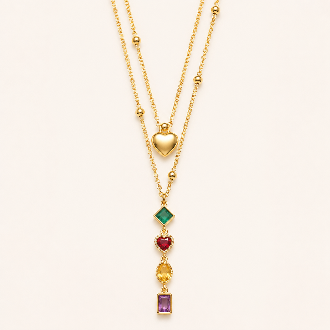 Celeste Charm Layered Necklace