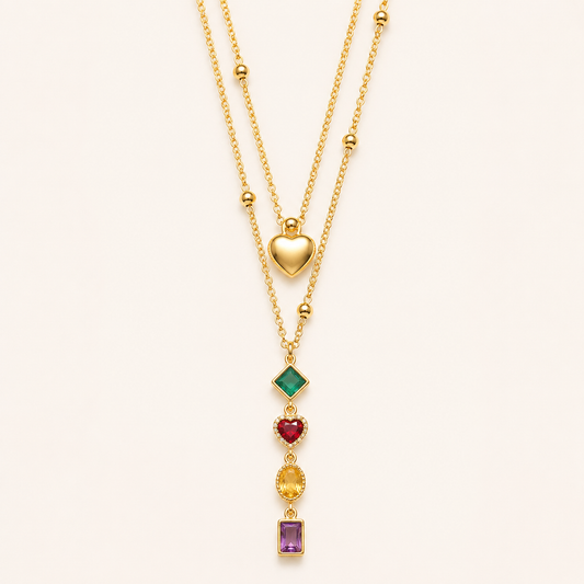 Celeste Charm Layered Necklace