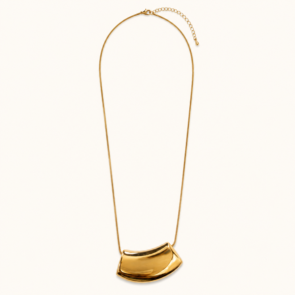 Aurora Sculpted Pendant Necklace