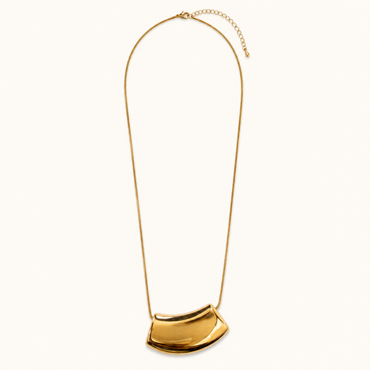 Aurora Sculpted Pendant Necklace