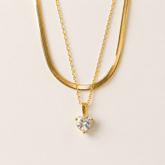 Heavena Gem Heart Radiance Necklace