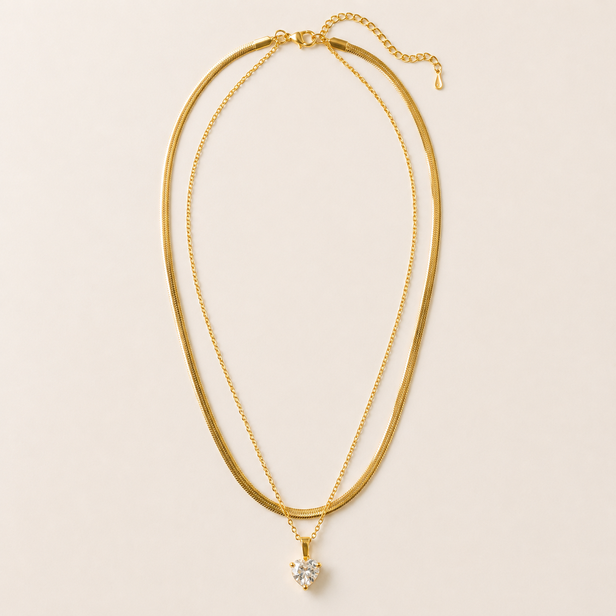Heavena Gem Heart Radiance Necklace