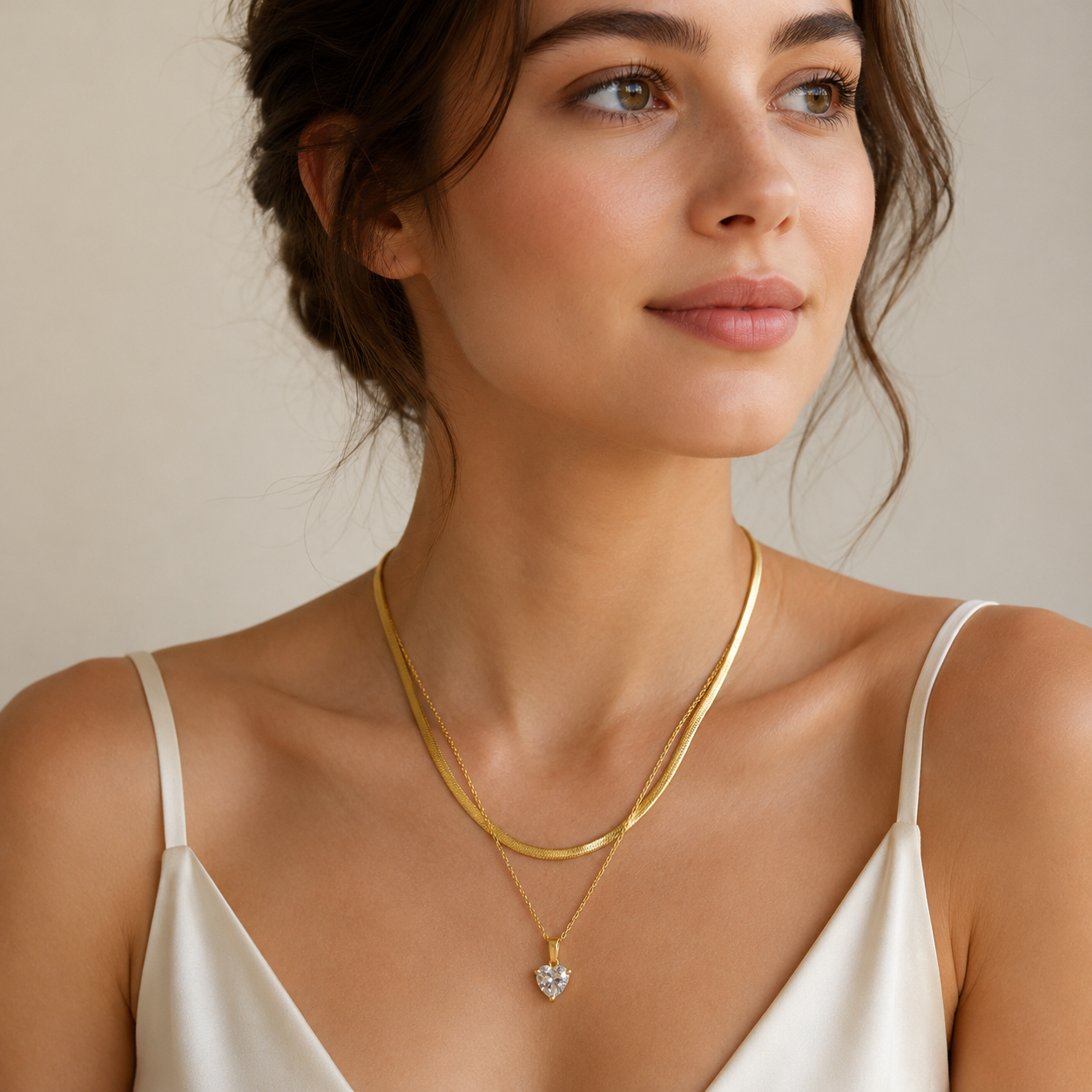 Heavena Gem Heart Radiance Necklace