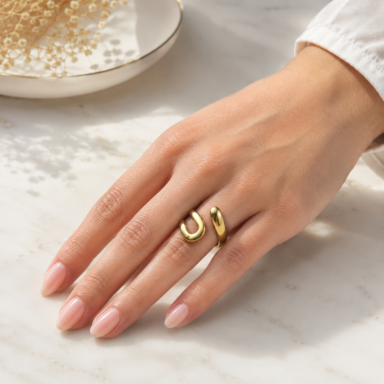 Aurielle Sculptural Open Ring