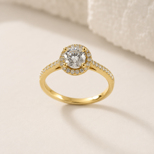 Celeste Halo Adjustable Ring