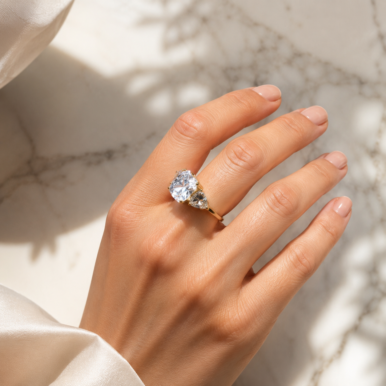 Aurora Radiance Adjustable Ring